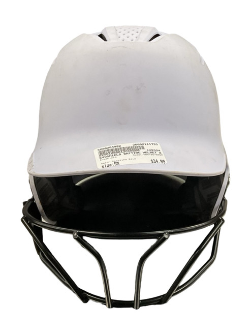 Vist Large View of Product Image Which is Used Evoshield WB5725706SM Batting Helmet w/Mask Carolina Blue SM