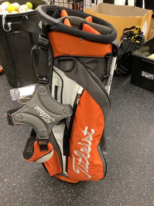 Vist Large View of Product Image Which is Used Titleist 6 WAY Mens Stand Bag Orange