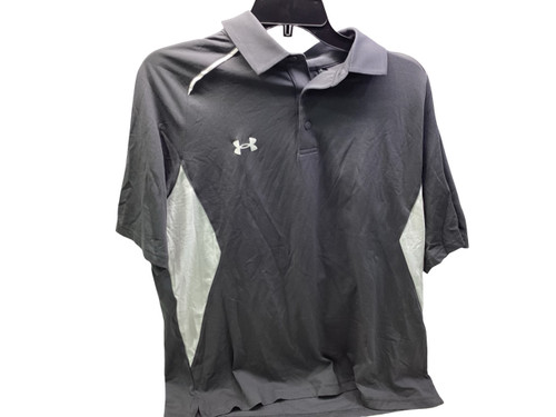 Vist Large View of Product Image Which is Used Under Armour S.S. Golf Shirt M Dark Grey LG