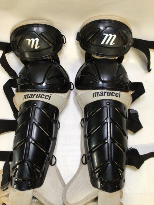 Vist Large View of Product Image Which is Used Marucci MARUCCI Catchers Leg Guards None Intermed