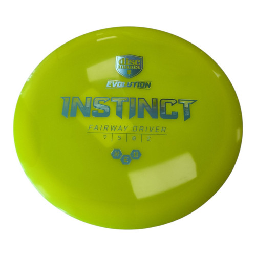 Vist Large View of Product Image Which is Used Discmania NEO INSTINCT Disc Golf Driver Yellow 173g