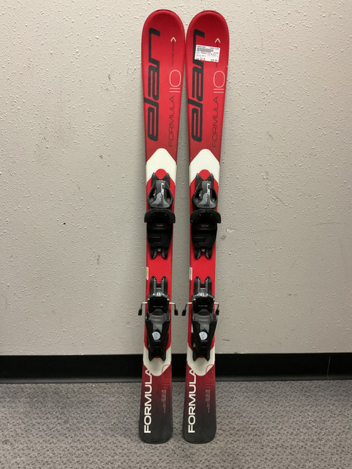 Vist Large View of Product Image Which is Used Elan FORMULA 110 Boys DH Ski/Binding Red 110 cm