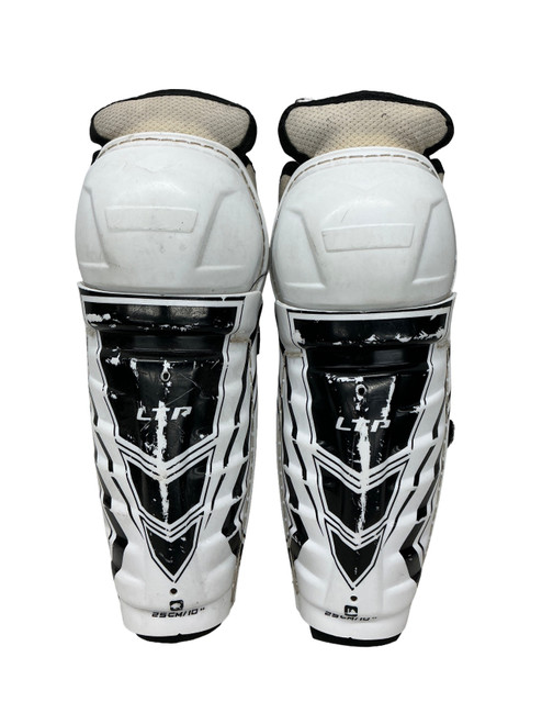 Vist Large View of Product Image Which is Used CCM LTP Youth Shin Guards White 10"