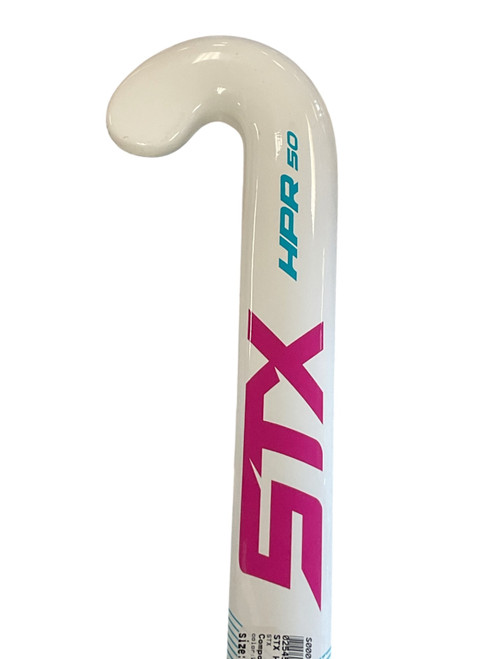 Vist Large View of Product Image Which is Used STX HPR 50 Field Hockey Complete Stick White 30"