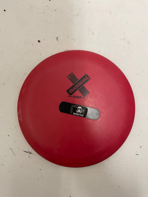 Vist Large View of Product Image Which is Used Discmania X OUT Disc Golf Mid Range Red