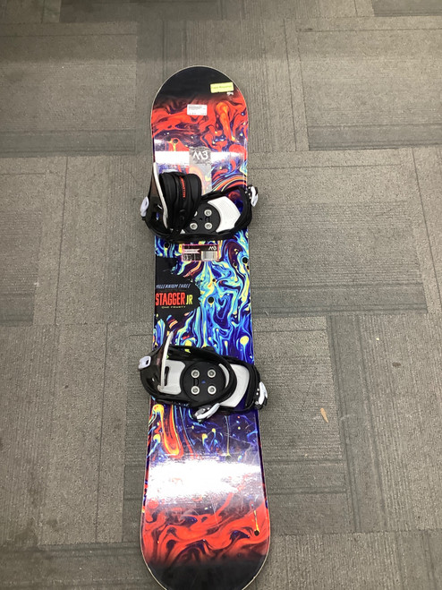 Vist Large View of Product Image Which is Used M3 STAGGER JR Boys Board/Binding Black 140 cm