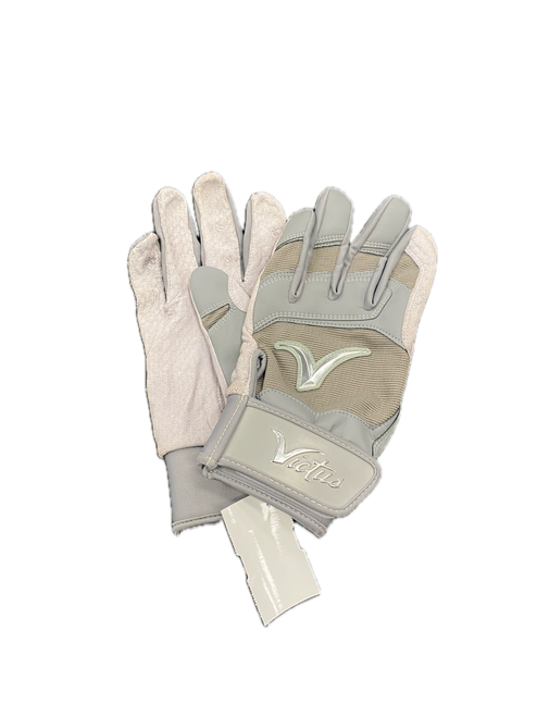 Vist Large View of Product Image Which is Used Victus BB/SB Batting Gloves Grey LG