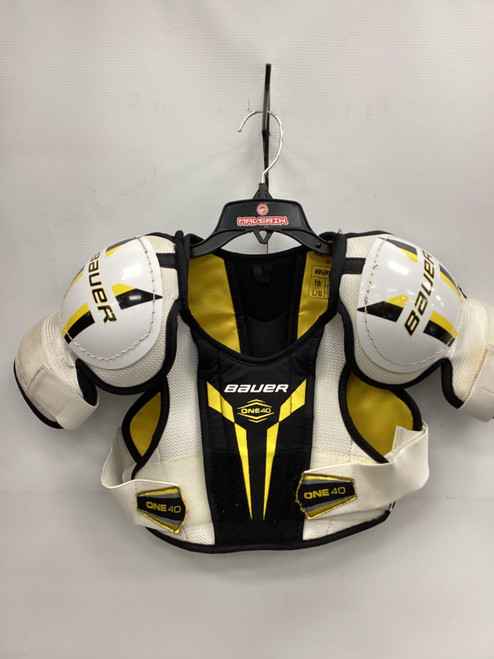 Vist Large View of Product Image Which is Used Bauer SUPREME ONE 40 Youth Shoulder Pads LG