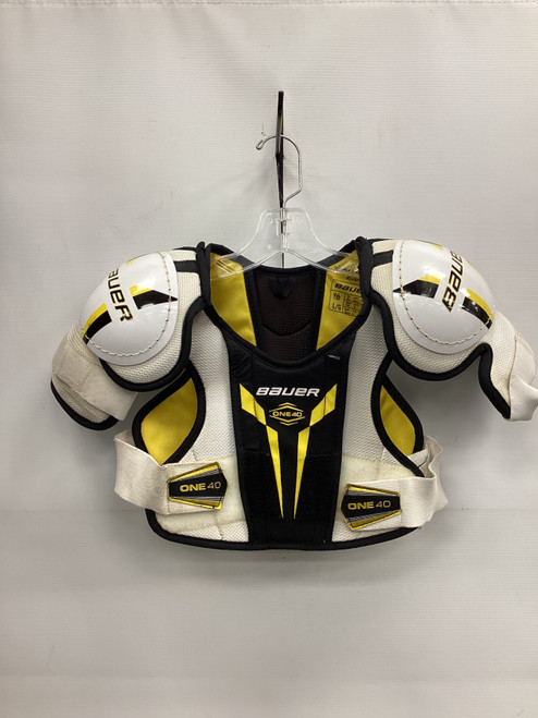 Vist Large View of Product Image Which is Used Bauer SUPREME ONE 40 Youth Shoulder Pads LG