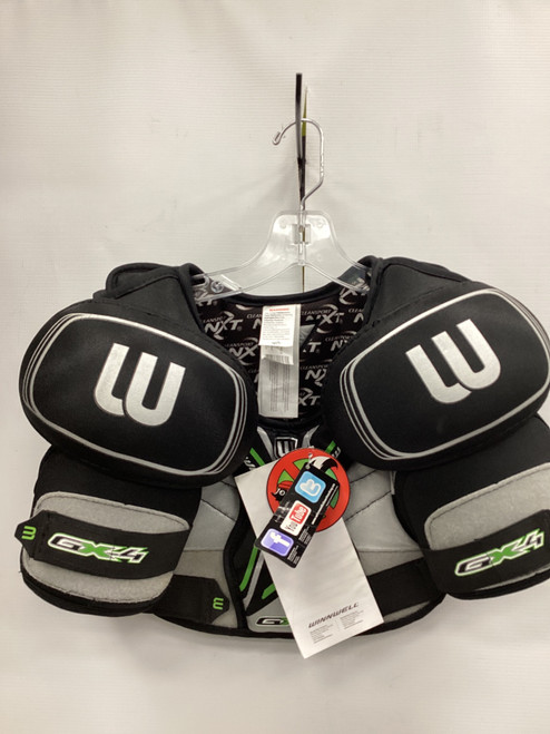 Vist Large View of Product Image Which is Used WinnWell GX-4 SHOULDERS Junior Shoulder Pads MD