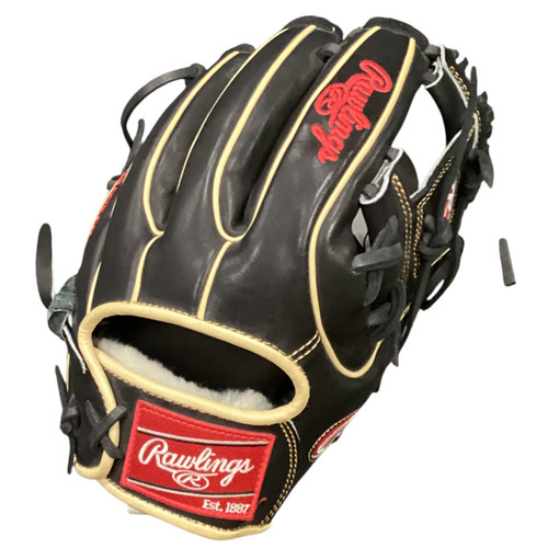 Vist Large View of Product Image Which is Used Rawlings PRO PREFERRED BB/SB Glove RH Throw Black 11 1/2"