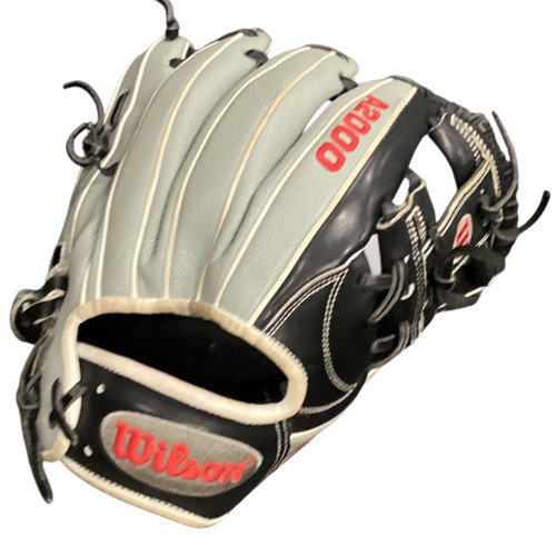 Vist Large View of Product Image Which is Used Wilson A2000 BB/SB Glove RH Throw Grey 11 3/4"