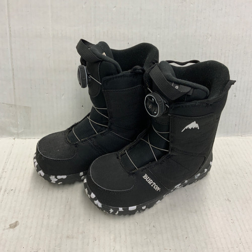 Vist Large View of Product Image Which is Used Burton GROM BOA Boys Snowboard Boots Black Junior 03