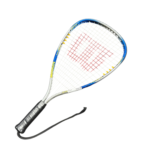Vist Large View of Product Image Which is Used Wilson XPRESS Adult Racquetball Racquet Royal Blue Unknown