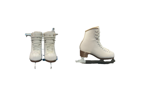 Vist Large View of Product Image Which is Used Jackson EXCEL Girls Figure Skate White Junior 02