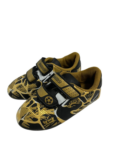 Vist Large View of Product Image Which is Used Youth 11 Soccer Cleats Black And Gold 