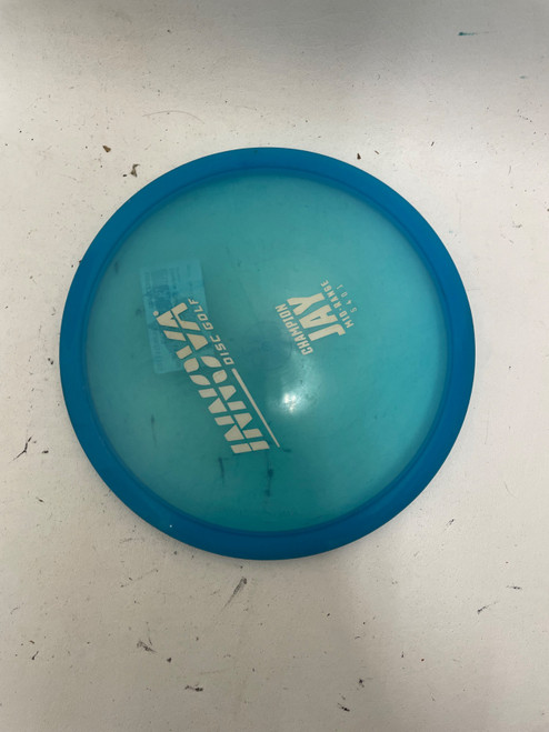 Vist Large View of Product Image Which is Used Innova CHAMPION JAY Disc Golf Mid Range Carolina Blue