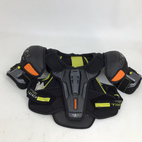 Vist Large View of Product Image Which is Used CCM TACKS AS-V PRO JR LG SHOULDER PADS Junior Shoulder Pads LG
