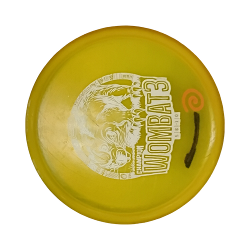 Vist Large View of Product Image Which is Used Innova CHAMPION WOMBAT3 Disc Golf Mid Range Yellow 178g