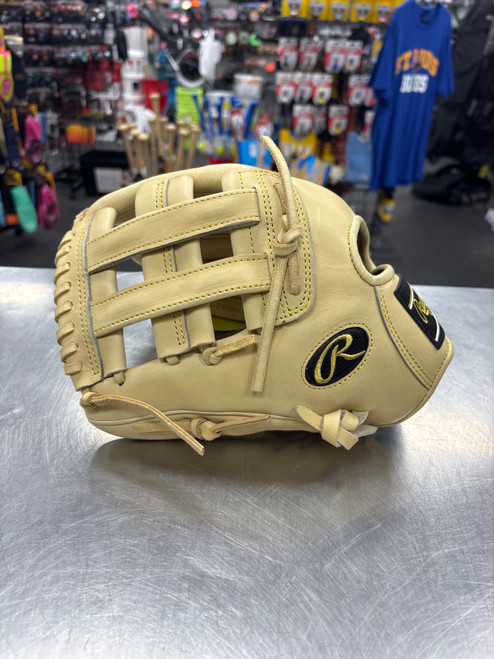 Vist Large View of Product Image Which is Used Rawlings PRORKB17C Heart of the Hide Glove LH Throw Almond 12 1/4"
