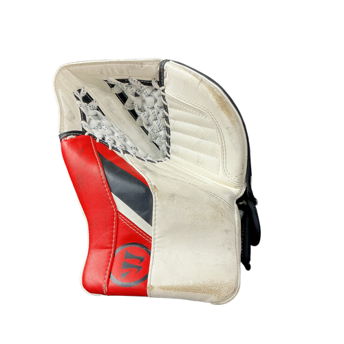 Vist Large View of Product Image Which is Used Warrior RG5 JR CATCHER Junior Goalie Catcher White