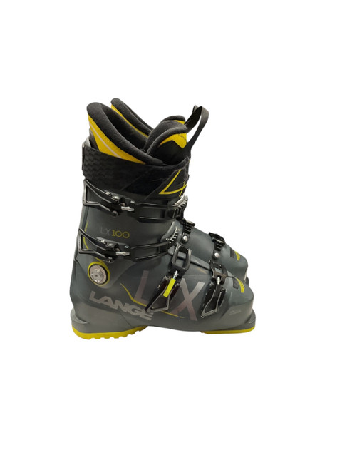 Vist Large View of Product Image Which is Used Lange LX100 SZ 25.5 Mens DH Ski Boot Grey 255 MP - M07.5 - W08.5