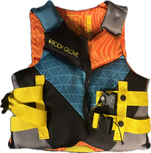 Vist Large View of Product Image Which is Used Body Glove Intermediate PFD Orange Youth 50-90