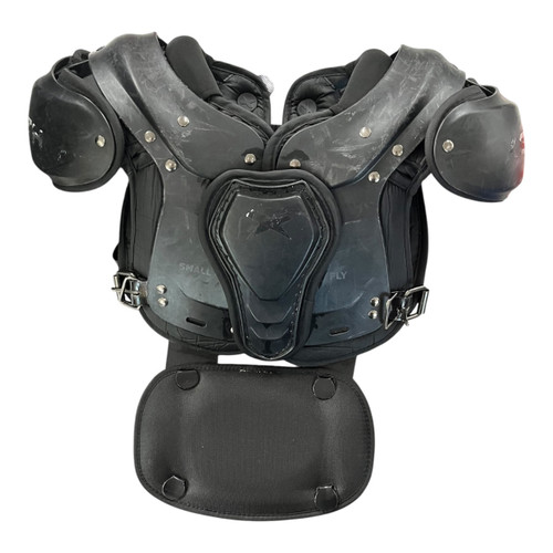 Vist Large View of Product Image Which is Used Xenith FLY FB Shoulder Pads Black SM