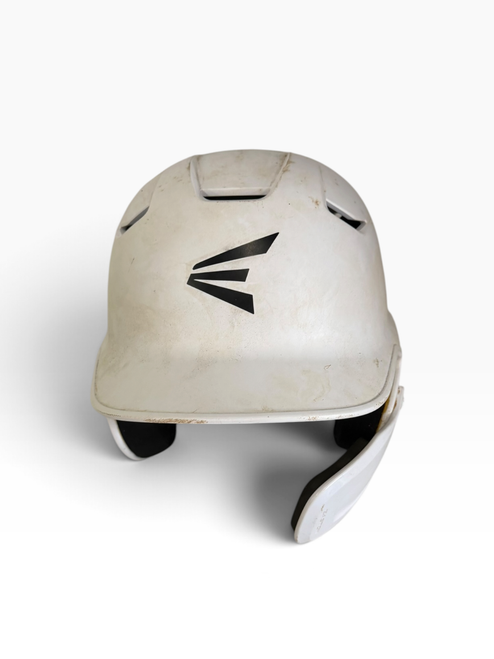 Vist Large View of Product Image Which is Used Easton SR Batting Helmet No Mask White LG
