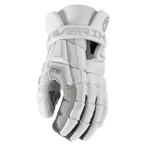 Vist Large View of Product Image Which is Maverik M6 Lacrosse Gloves, White