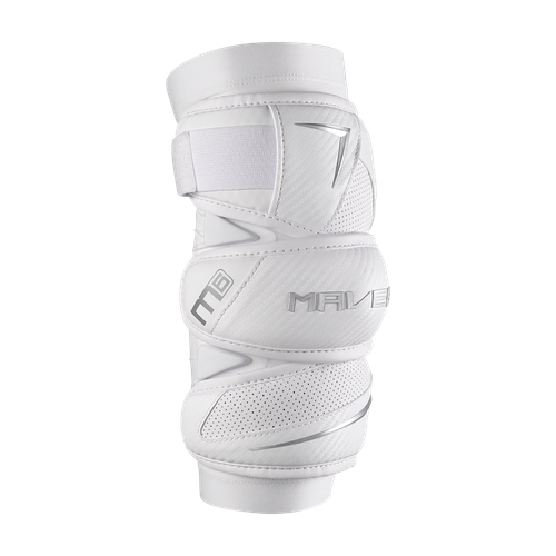 Vist Large View of Product Image Which is Maverik M6 Lacrosse Arm Pads, White