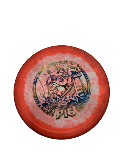 Vist Large View of Product Image Which is Used Innova PIG Disc Golf Putter Orange