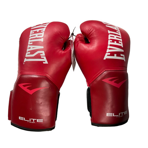Vist Large View of Product Image Which is Used Everlast ELITE Boxing Gloves Red MD
