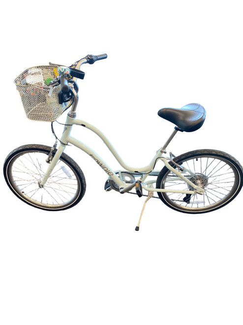 Vist Large View of Product Image Which is Used Electra TOWNIE Cruiser Bike Girls Sky Blue 24"