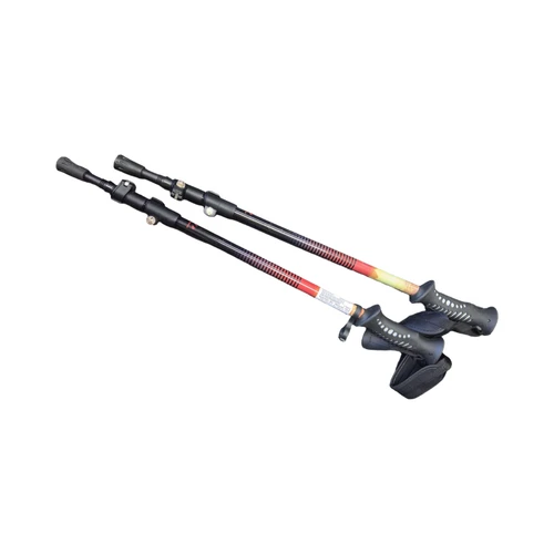 Vist Large View of Product Image Which is Used MOUNTAIN ADJ TREKKING POLES Mens DH Ski Pole Black Snow Shoe Pole