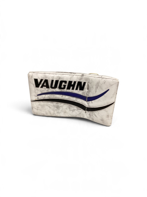 Vist Large View of Product Image Which is Used Vaughn V6 JR BLOCKER Junior Goalie Blocker White