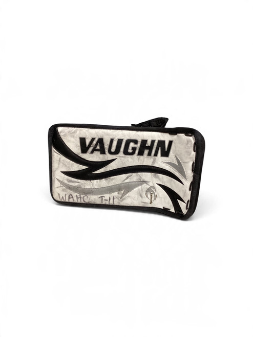 Vist Large View of Product Image Which is Used Vaughn 7100 YTH BLOCKER Youth Goalie Blocker Black