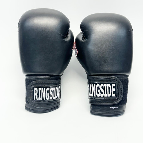 Vist Large View of Product Image Which is Used Ringside Boxing Gloves Black Senior
