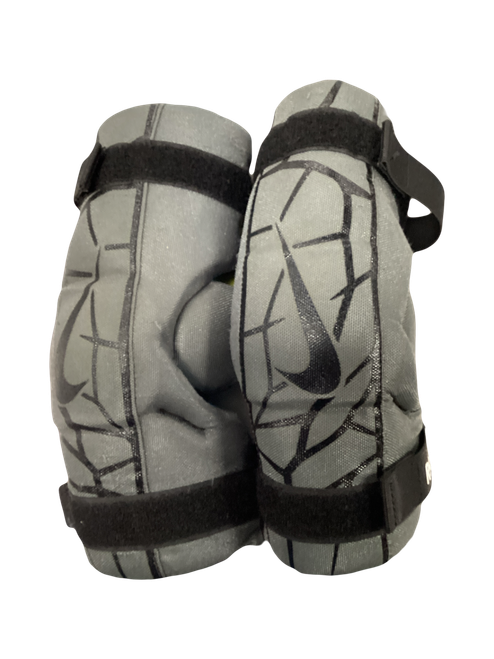 Vist Large View of Product Image Which is Used Nike PADS Lacrosse Arm Pads/Guards Grey Senior