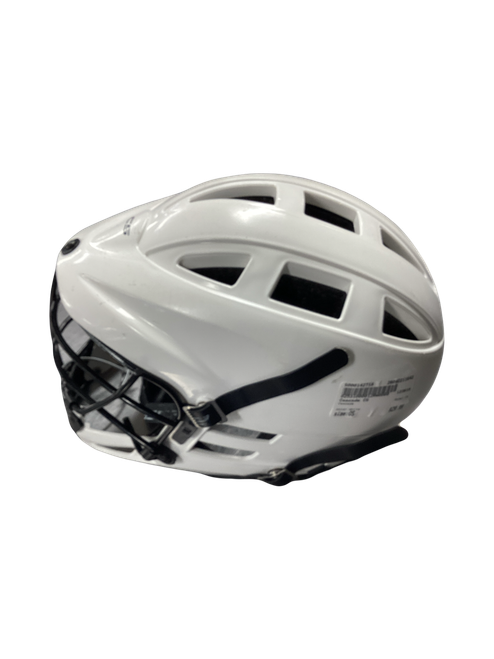 Vist Large View of Product Image Which is Used Cascade CS Lacrosse Helmet White One Size