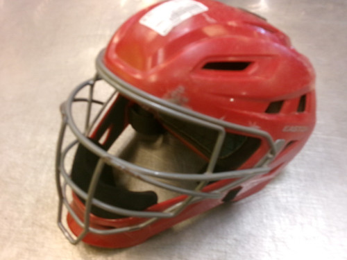 Vist Large View of Product Image Which is Used Easton GAMETIME Catchers Helmet w/Mask Red SM
