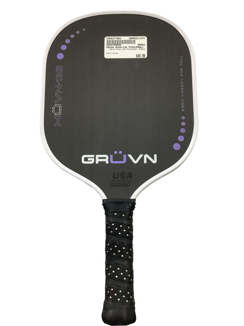Vist Large View of Product Image Which is Used GRUVN MUVN-13S PICKLEBALL PADDLE Pickleball Racquet Black