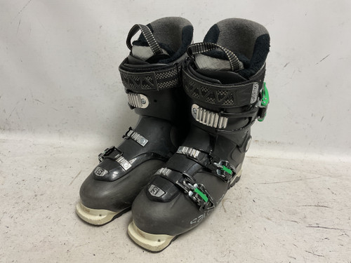 Vist Large View of Product Image Which is Used Salomon QUEST ACCESS R80 Mens DH Ski Boot Black And Green 275 MP - M09.5 - W10.5