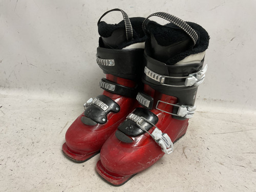 Vist Large View of Product Image Which is Used Salomon T3 Boys DH Ski Boot Red 255 MP - M07.5 - W08.5