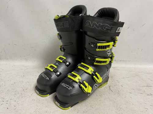 Vist Large View of Product Image Which is Used Lange RX120 Boys DH Ski Boot Black And Optic Yellow 255 MP - M07.5 - W08.5