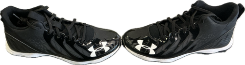 Vist Large View of Product Image Which is Used Under Armour Jr FB Cleats Black Junior 06