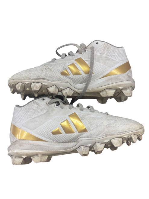 Vist Large View of Product Image Which is Used Adidas Jr FB Cleats White Junior 04.5