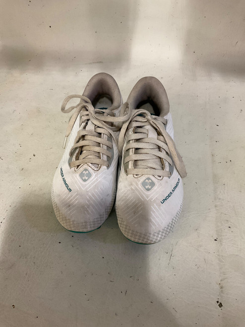 Vist Large View of Product Image Which is Used Under Armour Soccer Cleats White Junior 02