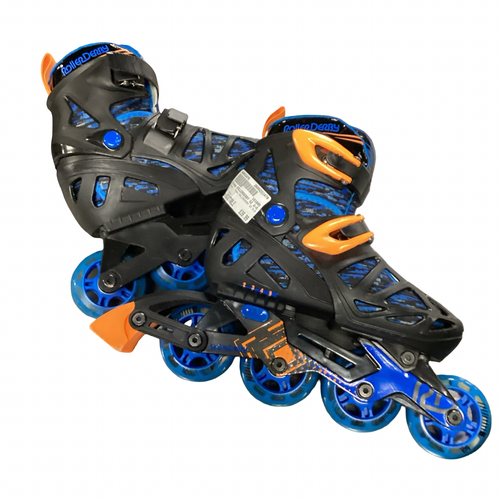 Vist Large View of Product Image Which is Used Chicago ROLLERDERBY SZ 5-8 Senior Aggressive Skates Black Adjustable