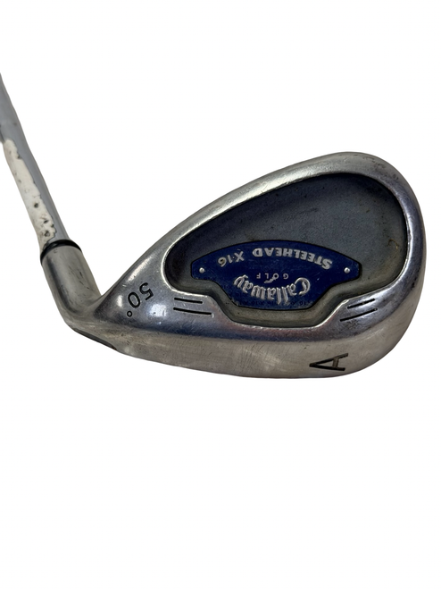 Vist Large View of Product Image Which is Used Callaway STEELHEAD X-16 Golf Wedge 50deg Mens RH Approach Wedge 35.5"